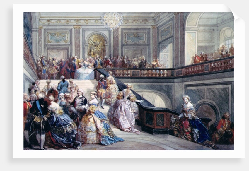 Fete at the Chateau de Versailles on the occasion of the Marriage of the Dauphin in 1745 by Eugene-Louis Lami