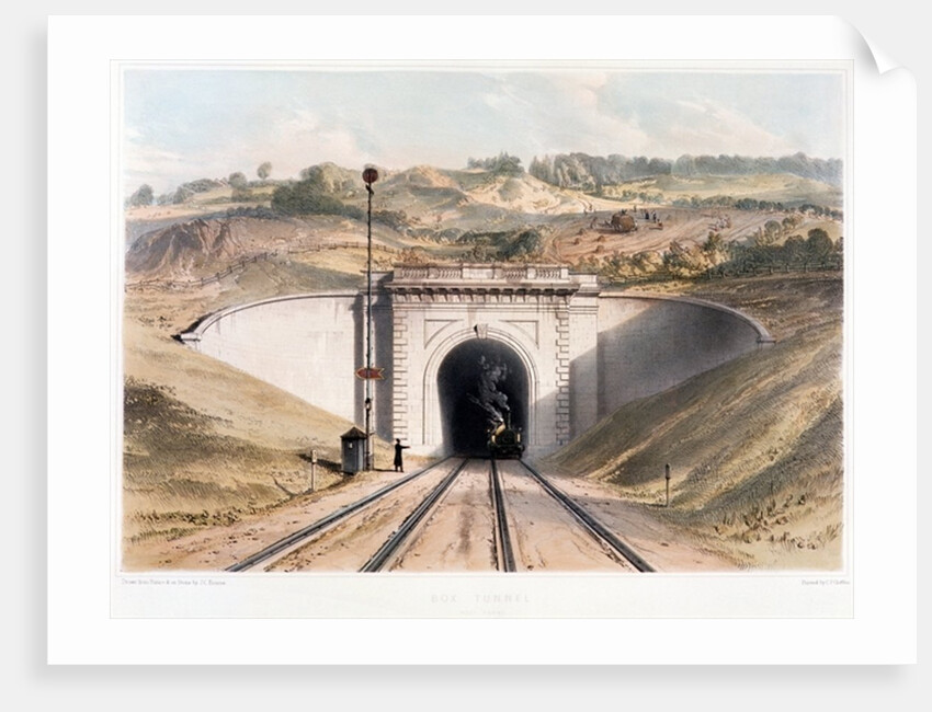 Portal of Brunel's box tunnel near Bath by English School