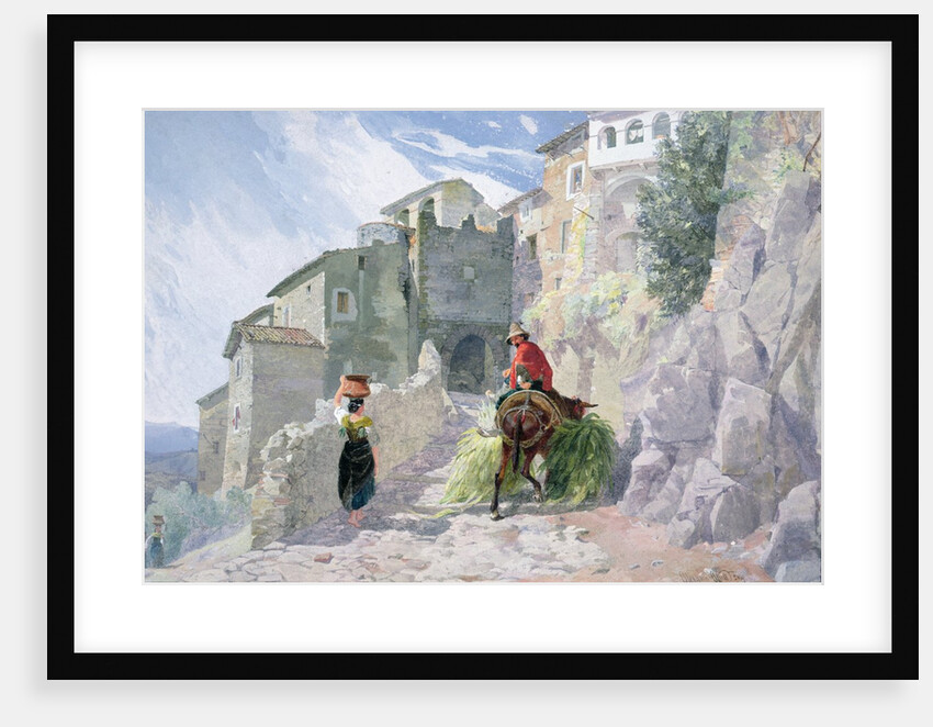 The Monastery of San Rocco, Olevano, 19th century by Alfred Downing Fripp
