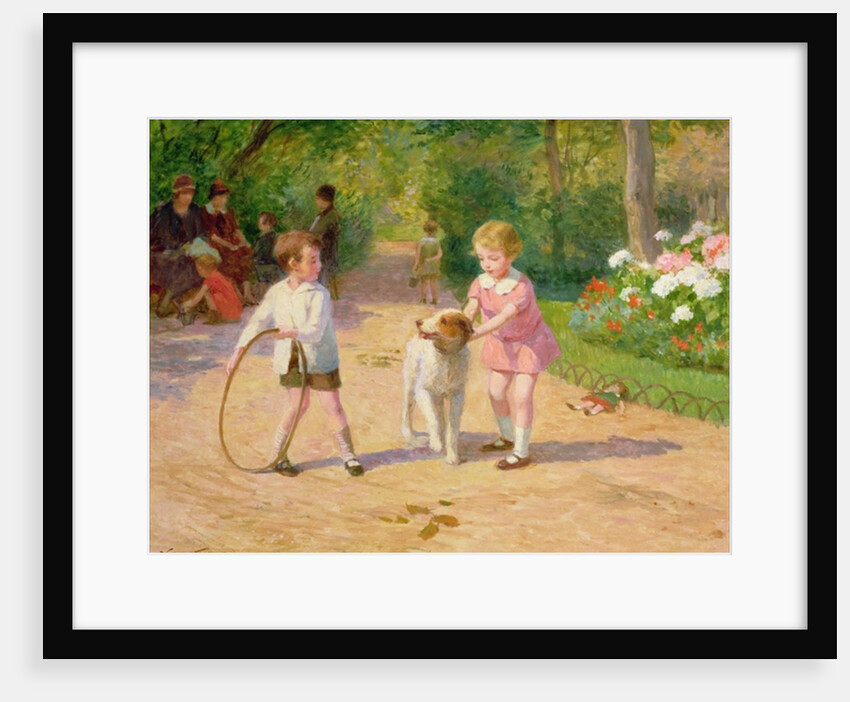 Playing with the hoop by Victor Gabriel Gilbert