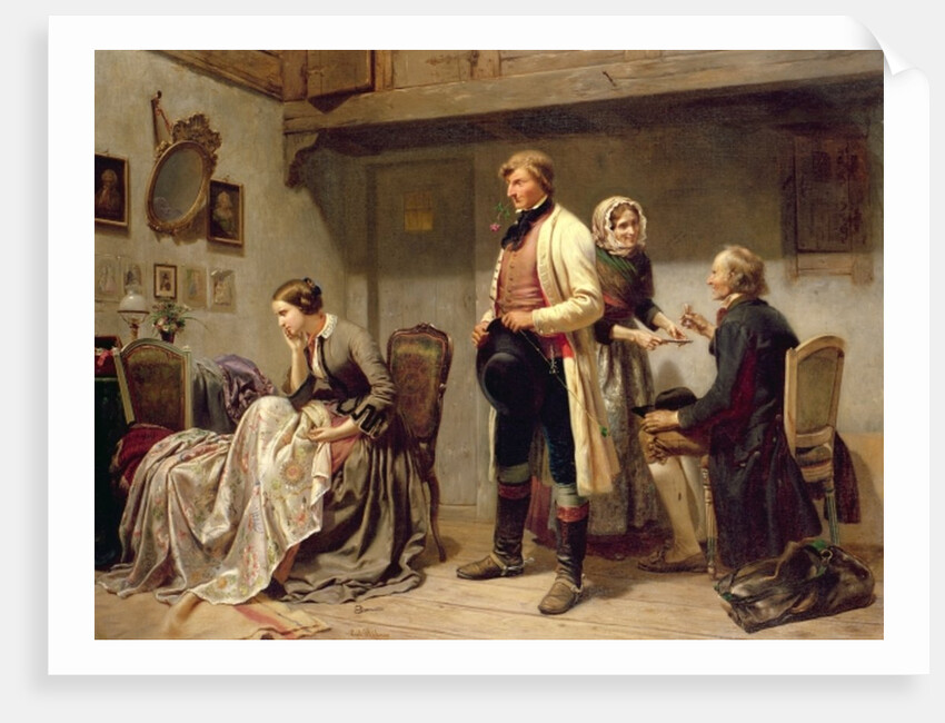 A toast to the engaged couple by Carl Wilhelm Huebner