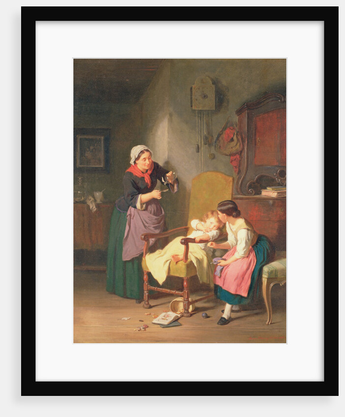The Little Patient, 1865 by Hanno Rhomberg