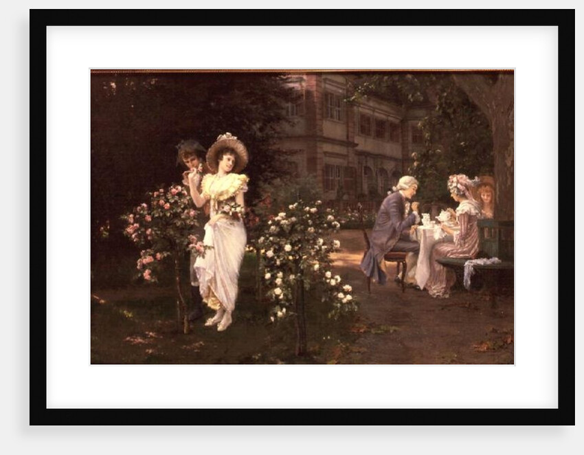 Teatime romance, 19th century by Hermann Koch