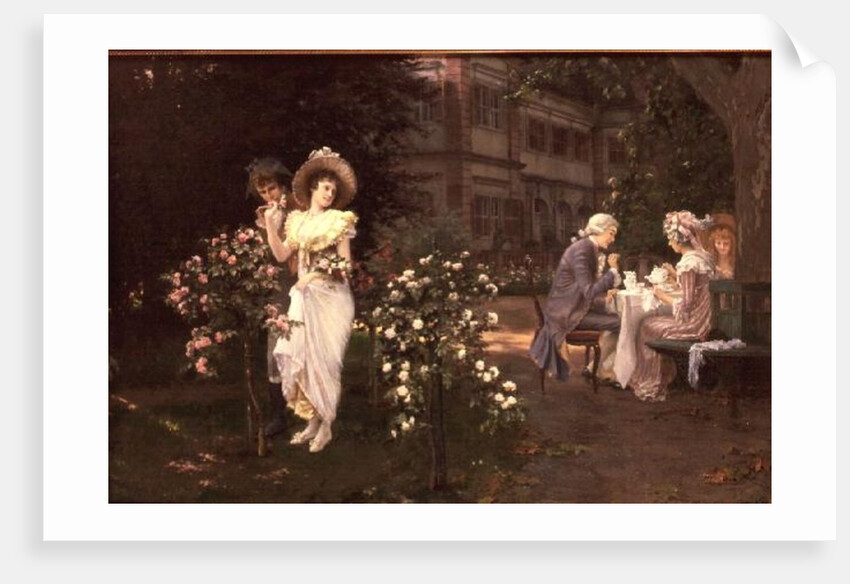 Teatime romance, 19th century by Hermann Koch