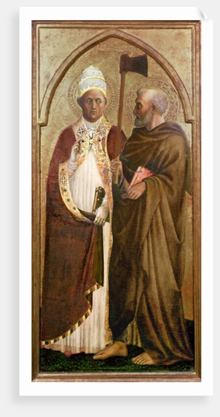 A Pope and St. Matthias, c.1428-29 by Tommaso Masolino da Panicale