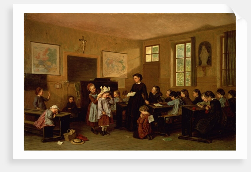 The naughty school children by Theophile Emmanuel Duverger