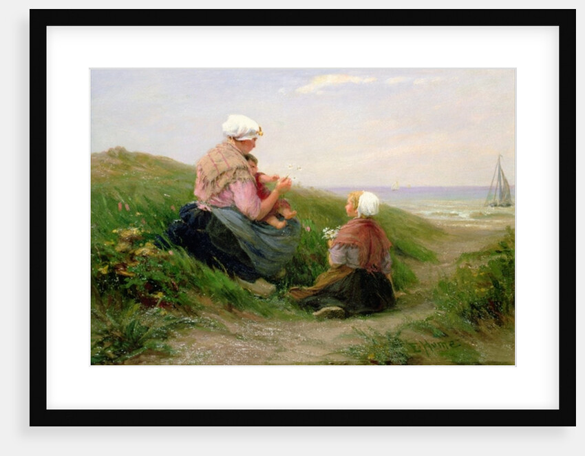 A Mother and her Small Children by Edith Hume