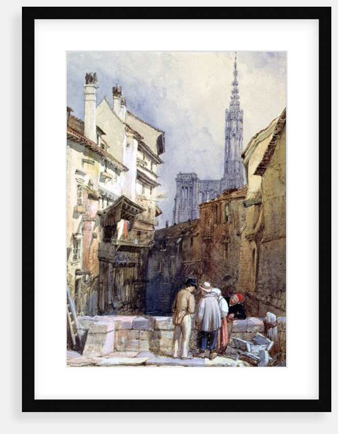 A Canal at Strasbourg by William Clarkson Stanfield