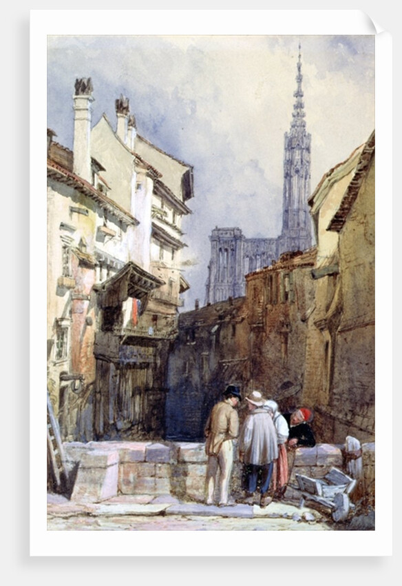 A Canal at Strasbourg by William Clarkson Stanfield