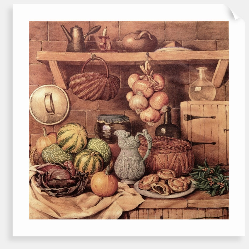 Still life with Christmas Food by Mary Ellen Best