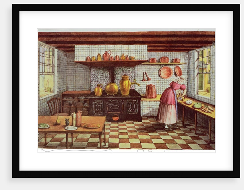Kitchen of the Hotel St.Lucas, in the Hoogstraat, Rotterdam, 1834 by Mary Ellen Best