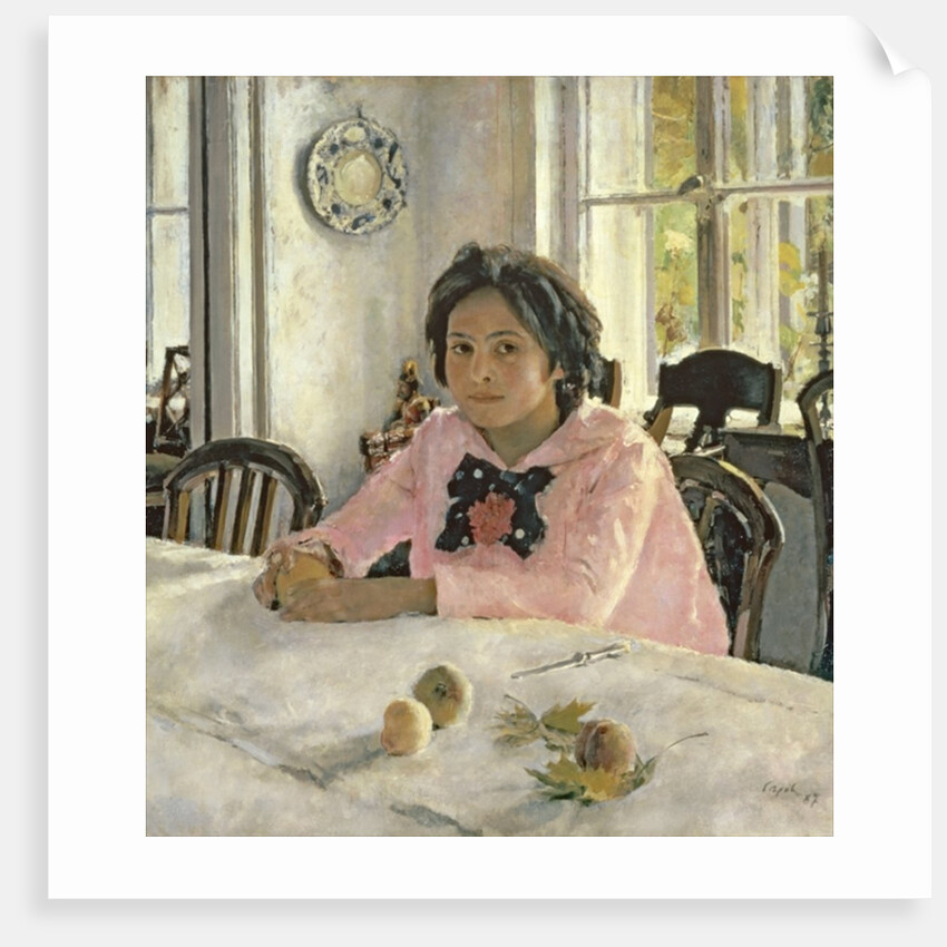 Girl with Peaches, 1887 by Valentin Aleksandrovich Serov