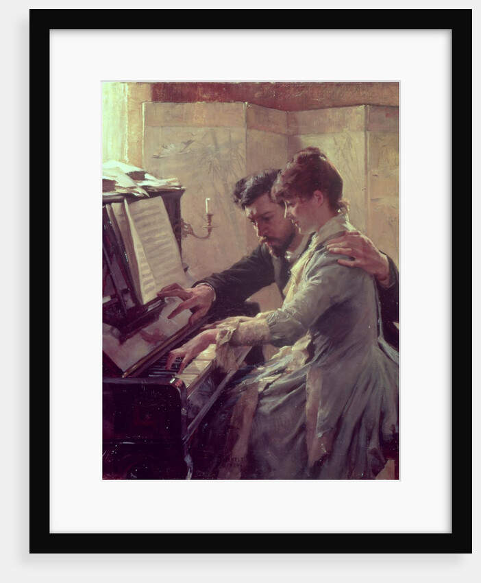 At the Piano by Albert Gustaf Aristides Edelfelt