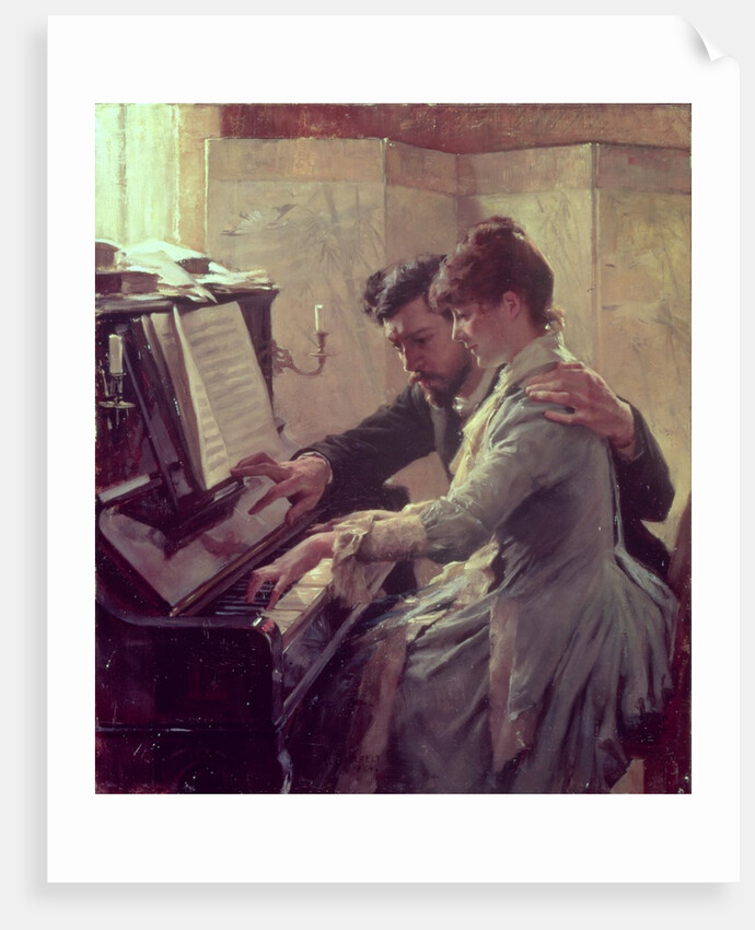 At the Piano by Albert Gustaf Aristides Edelfelt