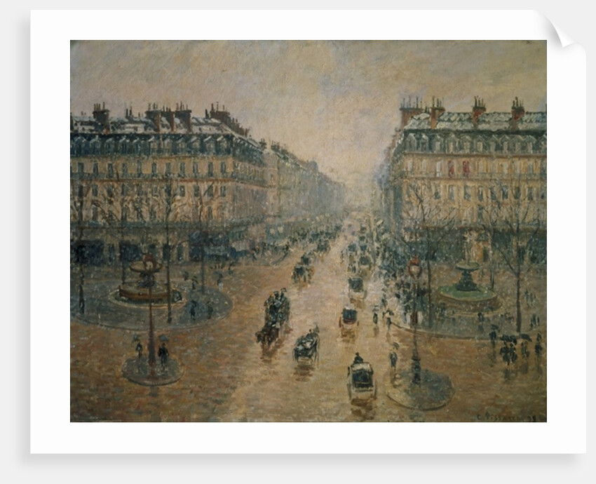 Avenue de L'Opera, Paris, 1898 by Camille Pissarro
