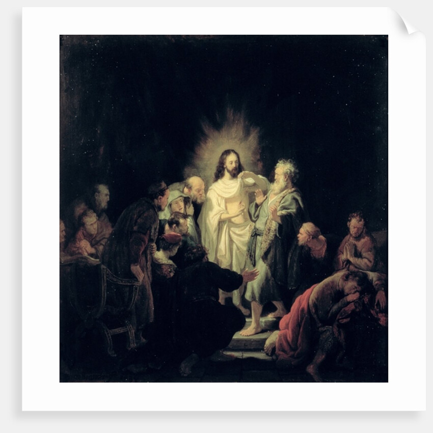 The Incredulity of St. Thomas by Rembrandt Harmensz. van Rijn