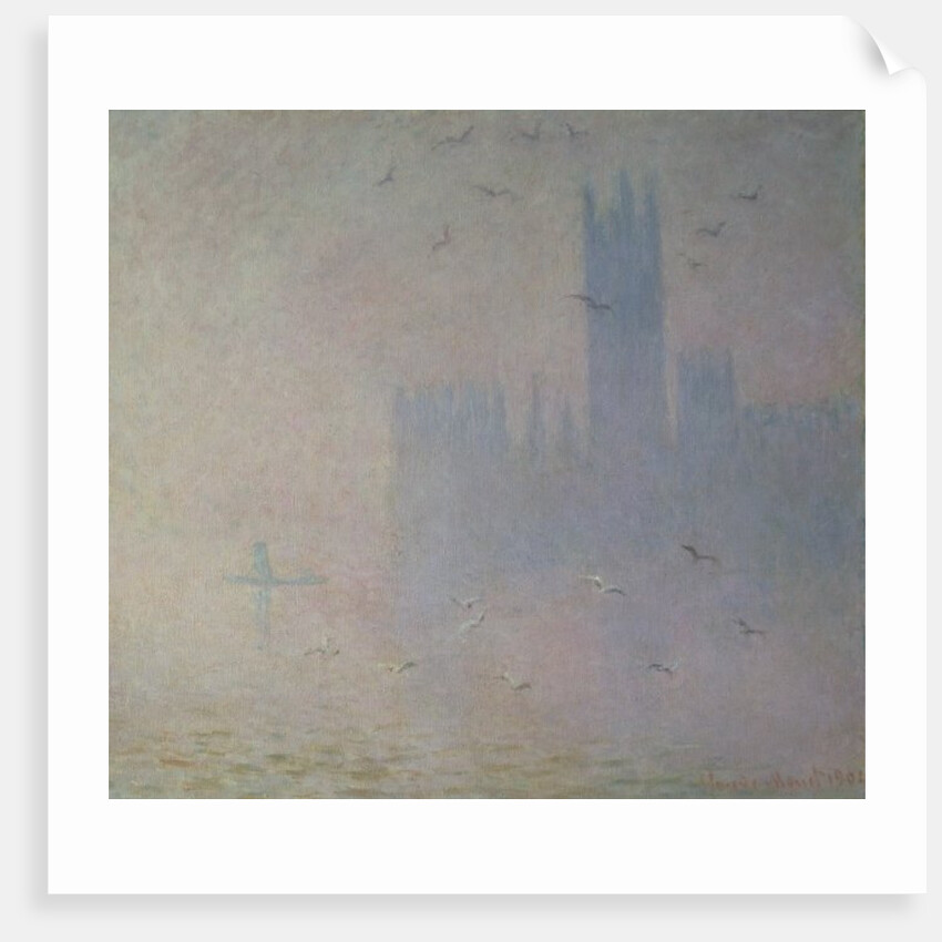 Seagulls over the Houses of Parliament, 1904 by Claude Monet