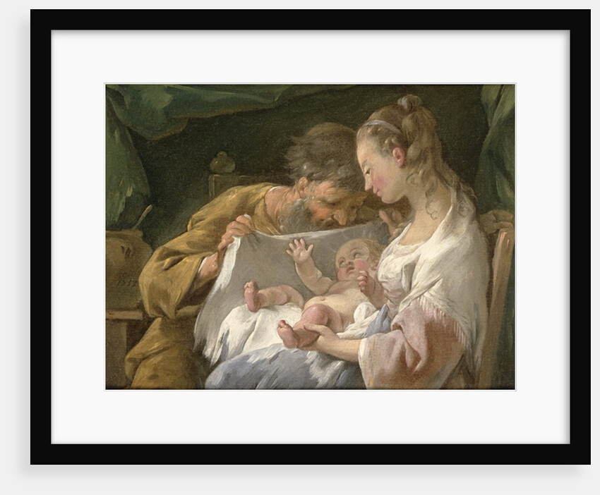 The Holy Family, 18th century by Noel Halle