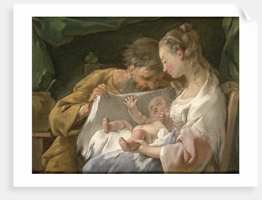 The Holy Family, 18th century by Noel Halle