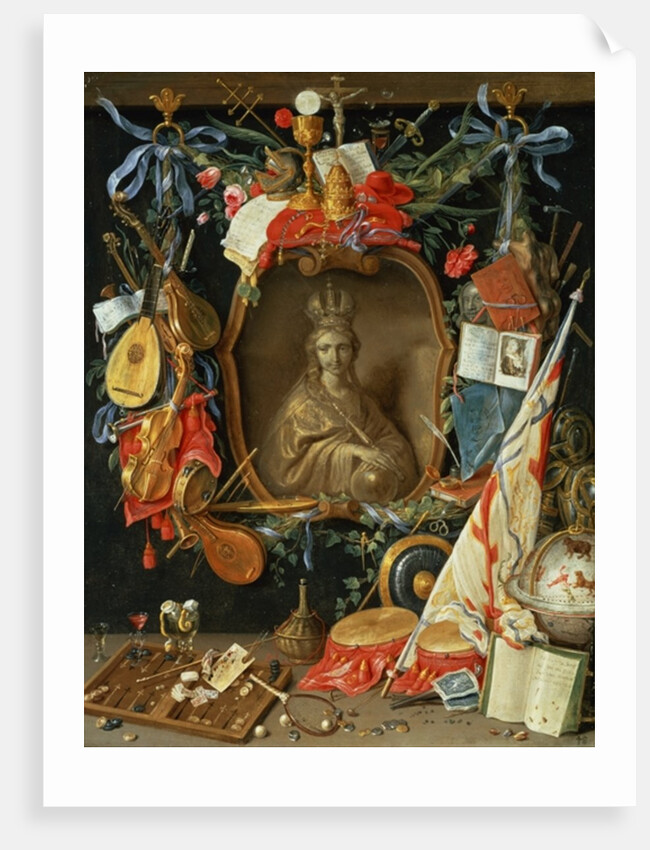 Ecclesia Surrounded by Symbols of Vanity by Jan van the Elder Kessel