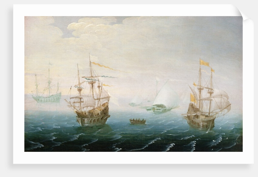 Shipping on Stormy Seas by Aert van Antum