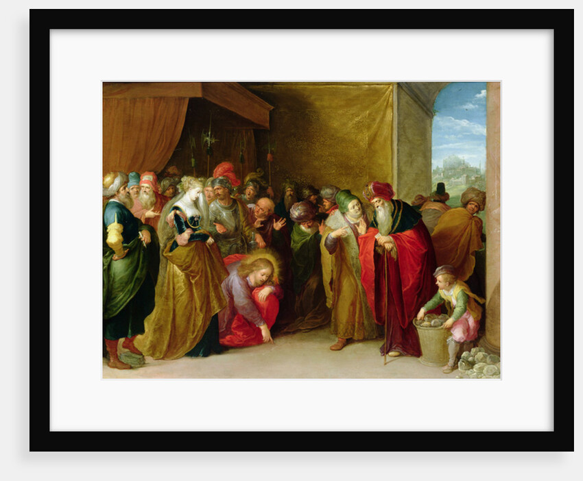 Christ and the Woman Taken in Adultery by Frans II the Younger Francken