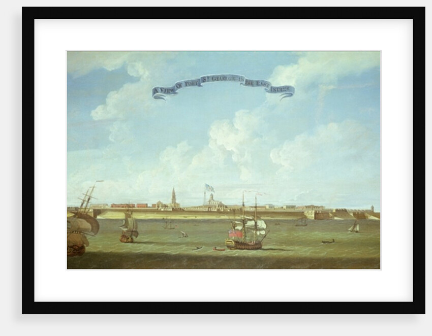 View of Fort St. George in the East Indies by English School