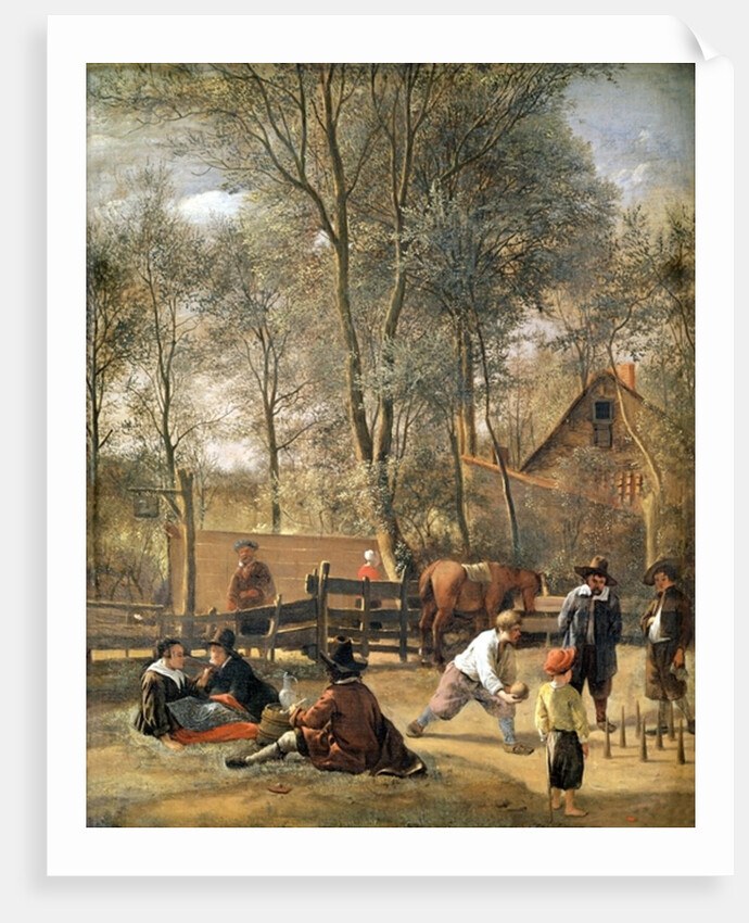 Skittle Players outside an Inn, c.1660-63 by Jan Havicksz. Steen