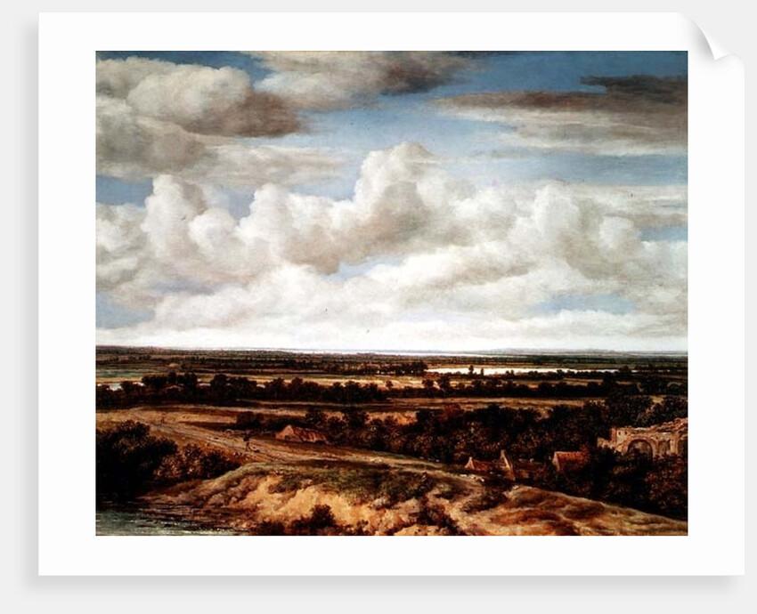 An Extensive Landscape with a Road by a River, 1655 by Phillips de Koninck