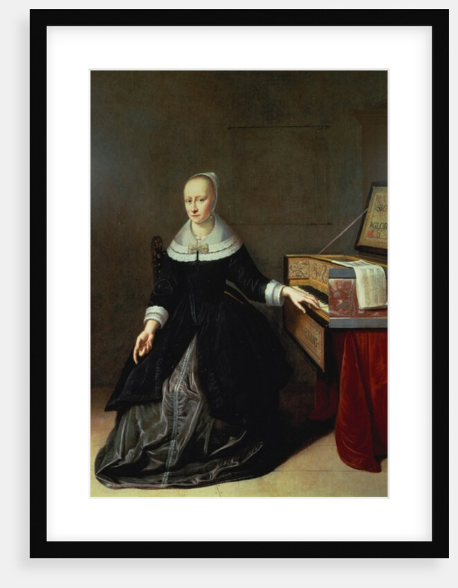Woman by a Virginal by Godaert Kamper
