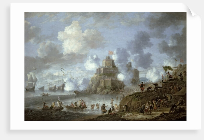 Mediterranean Castle under Siege from the Turks by Jan Peeters