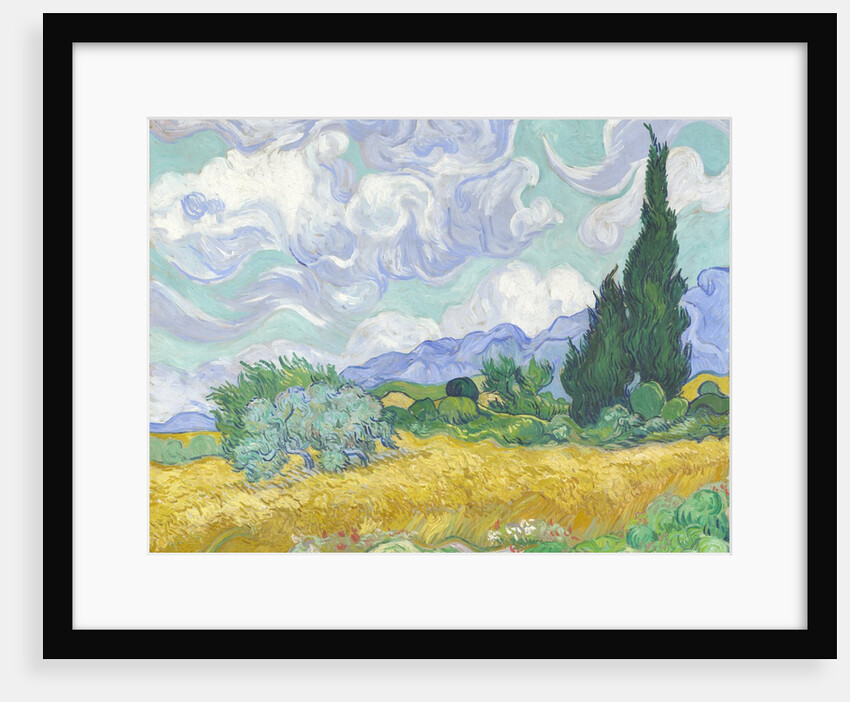 Wheatfield with Cypresses, 1889 by Vincent van Gogh