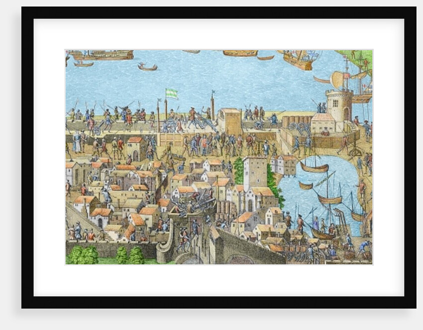 The Encampment of the English Forces near Portsmouth during the Battle of the Solent by James Basire