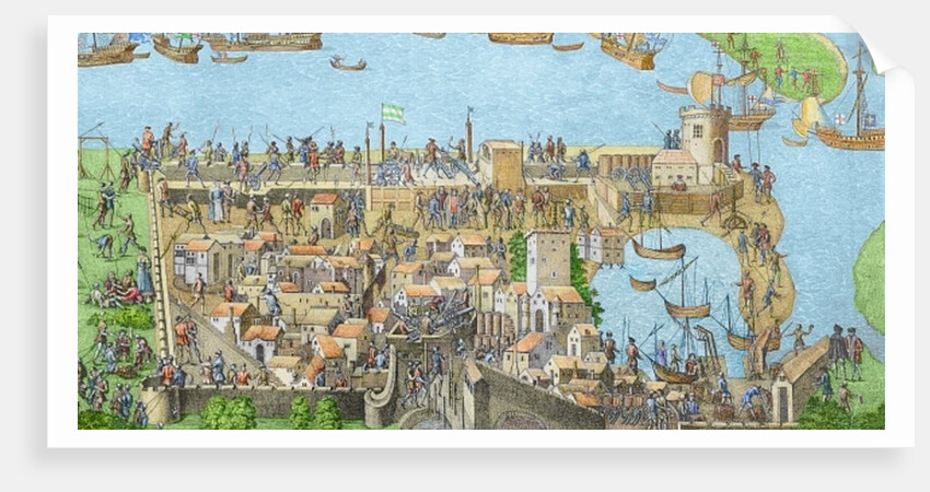 The Encampment of the English Forces near Portsmouth during the Battle of the Solent by James Basire