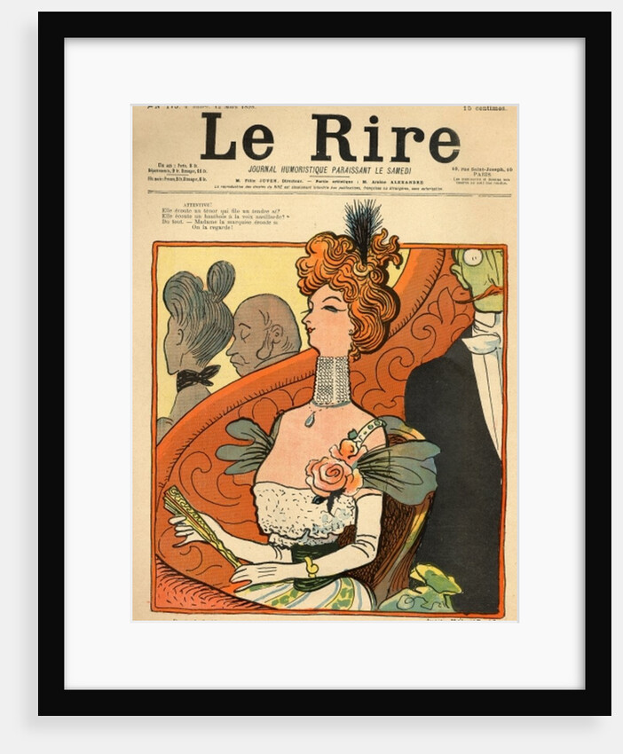 Caricature of a French Marquise by Lucien Metivet