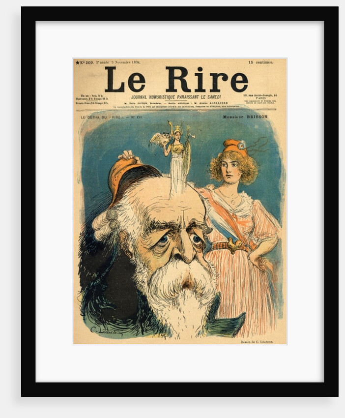 Caricature of Henri Brisson by Charles Leandre