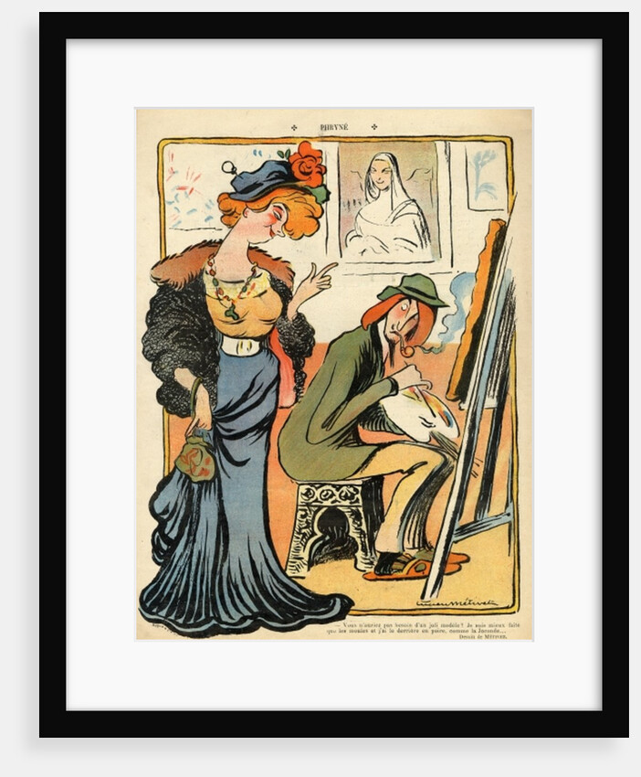 Phryne: caricature of an artist's model by Lucien Metivet