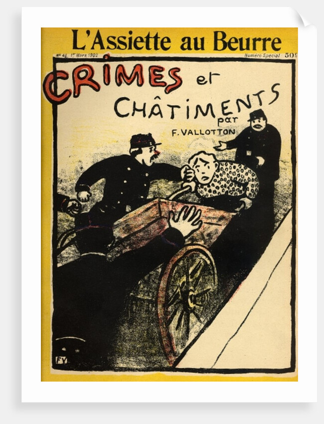 A costermonger is assaulted by the police by Felix Edouard Vallotton