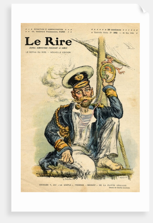 George V, 'The Simple', the first Midshipman of the Royal Navy by Charles Leandre