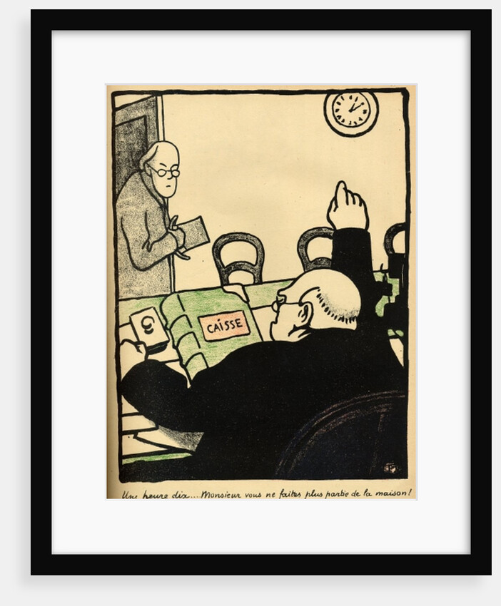 An employer sacks one of his employees by Felix Edouard Vallotton