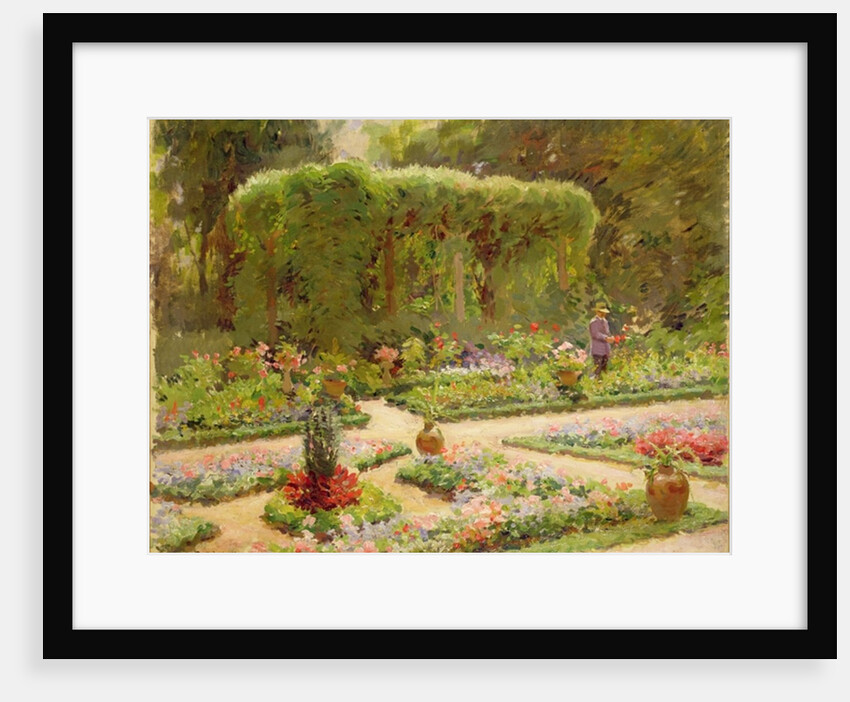In the Garden, 1923 by Edouard Gaetan Charles Ansaloni
