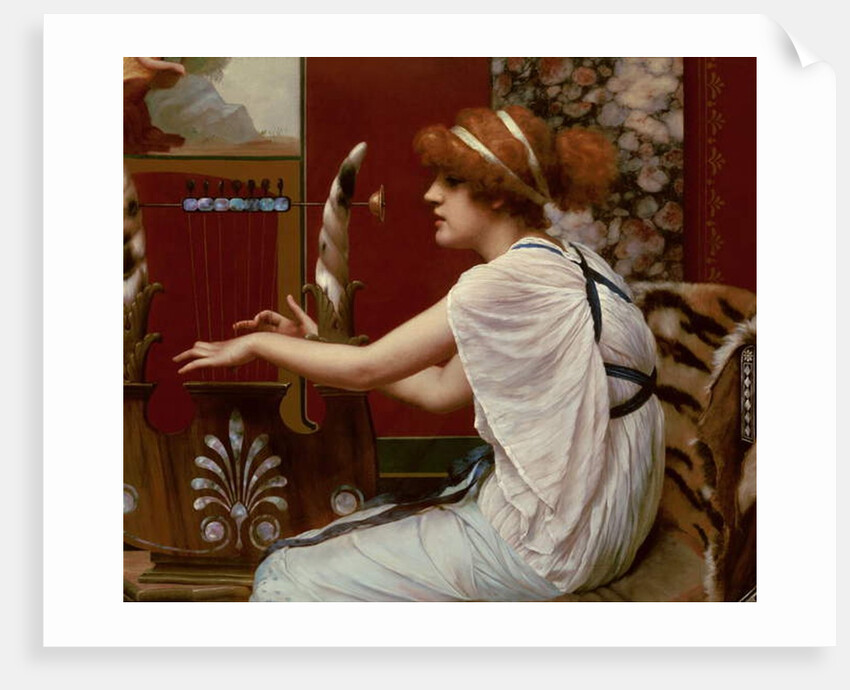 The Muse Erato at her Lyre, 1895 by John William Godward