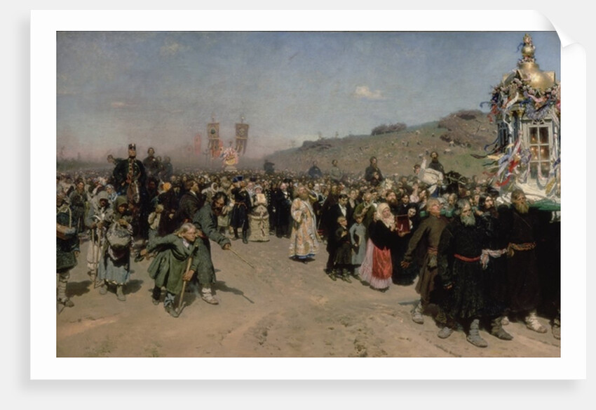 A Religious Procession in the Province of Kursk, 1880-83 by Ilya Efimovich Repin