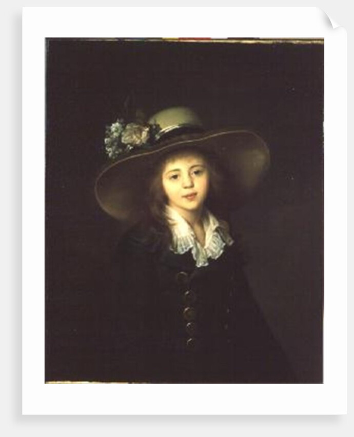 Portrait of Ekaterina Stroganov as a Child, 1780-89 by Jean Louis Voille