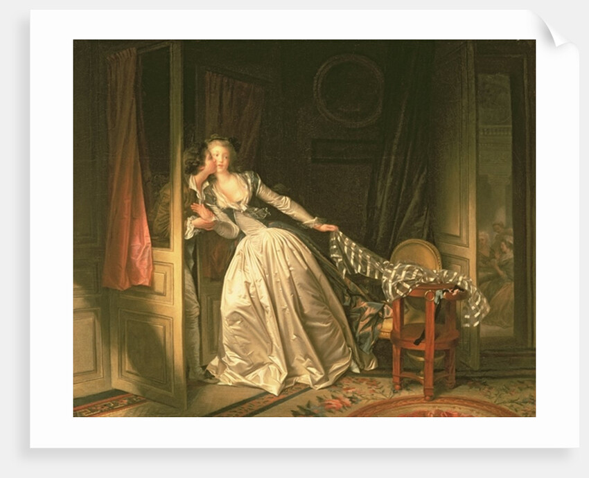 The Stolen Kiss, c.1788 by Jean-Honore Fragonard