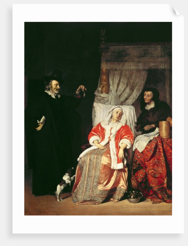 The Patient and the Doctor, 1660s by Gabriel Metsu