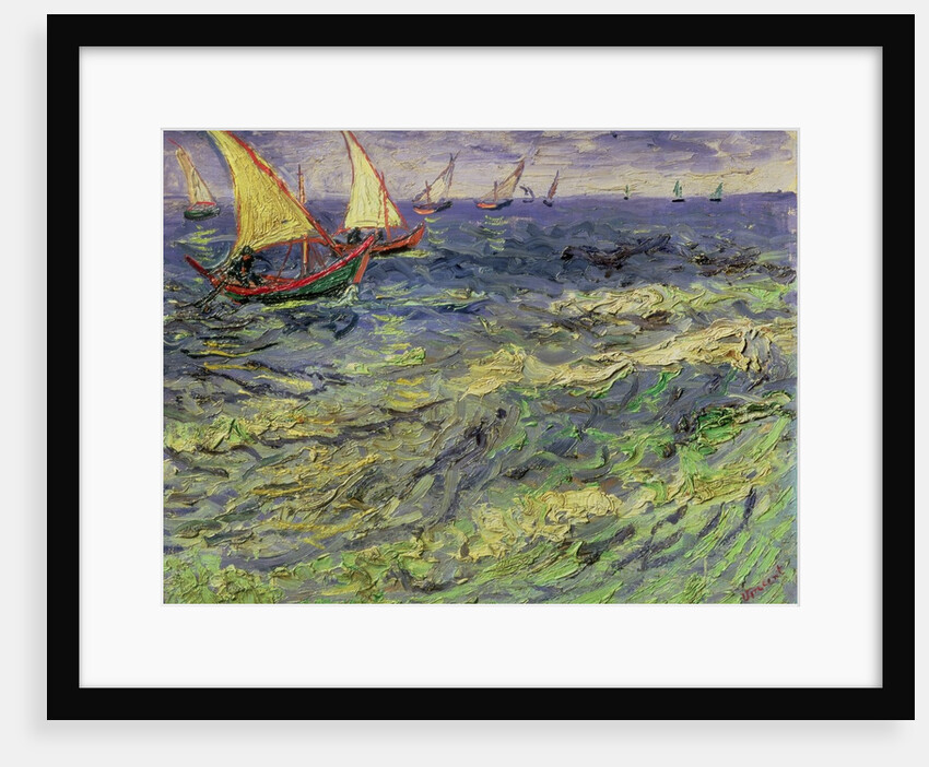 Seascape at Saintes-Maries 1888 by Vincent van Gogh