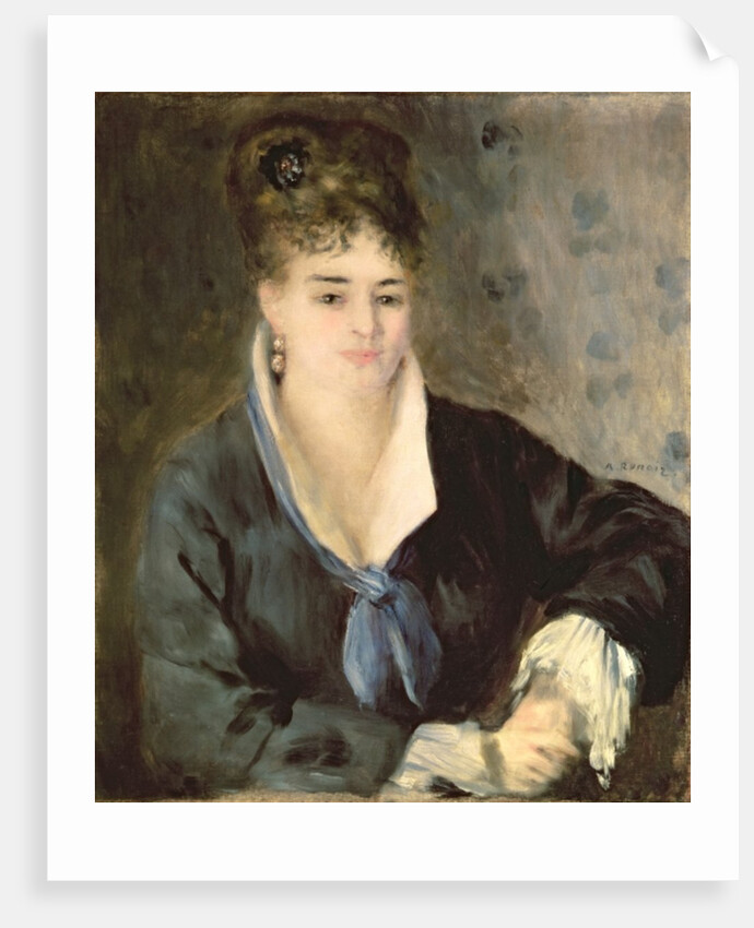 Lady in Black, c.1876 by Pierre Auguste Renoir