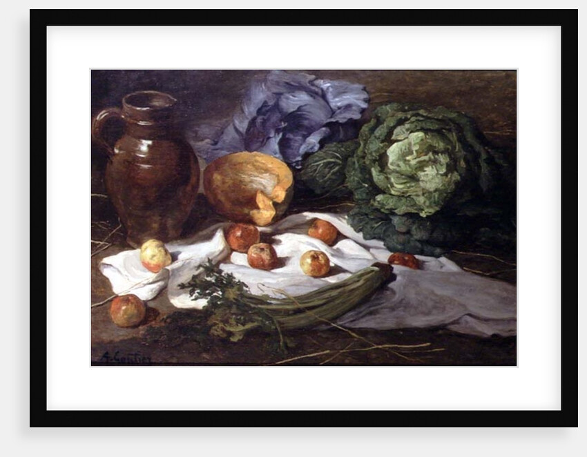 Still Life with Cabbages by Armand-Desire Gautier