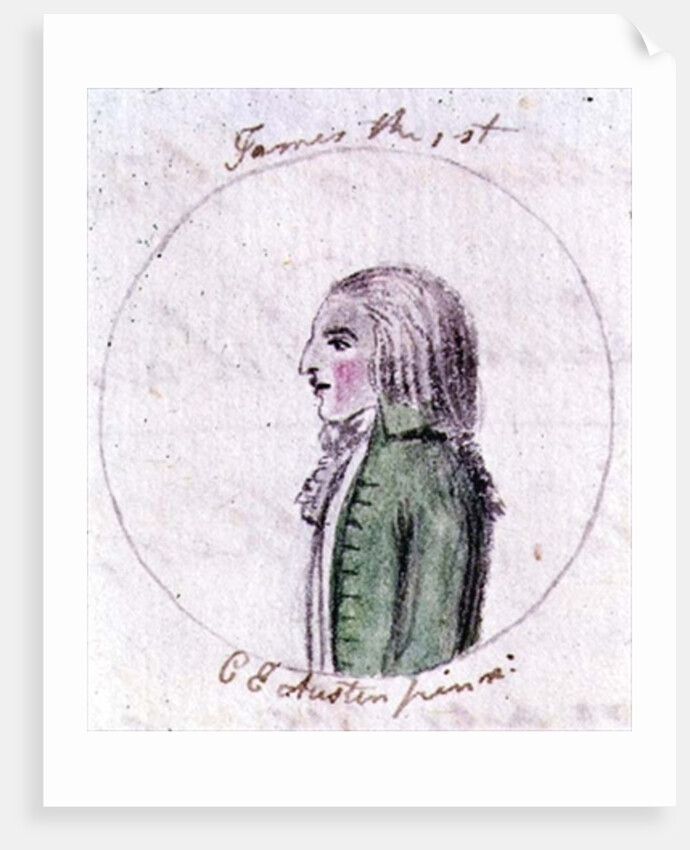 King of England James I, c.1790 by Cassandra Austen